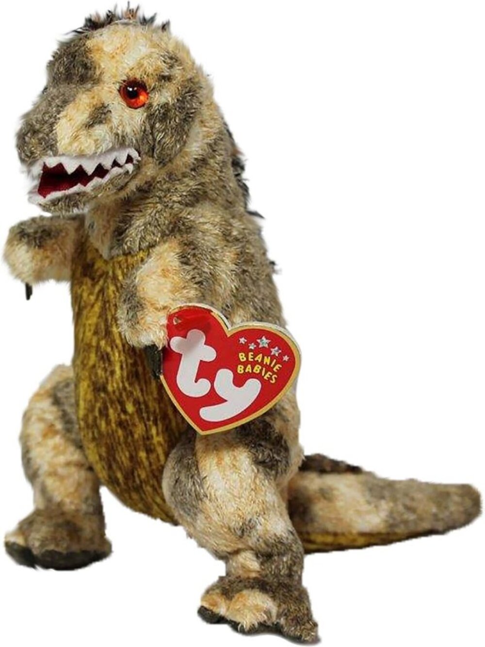 Adorable Plush Dinosaur Beanie Baby - Toothy the Tyrannosaurus Toy Collectible